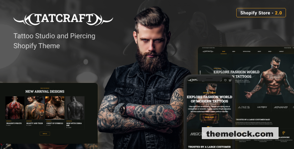 Tatcraft - Tattoo Shop Shopify Theme