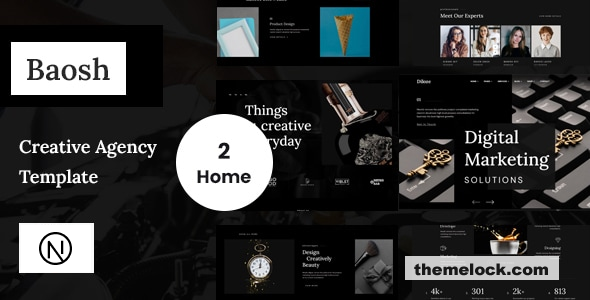 Baosh - Digital Agency React Next Js Template