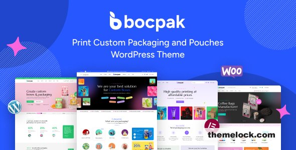 Bocpak v1.0.6 - Print Custom Packaging and Pouches WordPress Theme