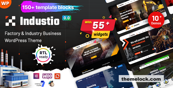 Industio v1.0.0 - Industry & Factory WordPress Theme