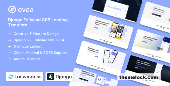 Evea - Django 5 Landing Page Template