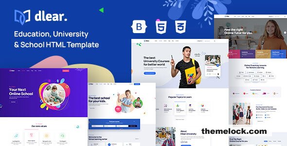 Dlear - Education HTML Template