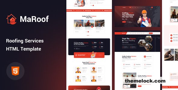 Maroof - Roofing Services HTML Template