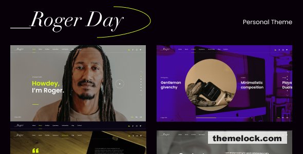 Roger Day v1.1.0 - Personal CV/Resume WordPress Theme