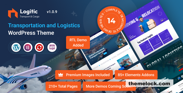 Logitic v1.1.4 - Transportation & Logistics WordPress Theme