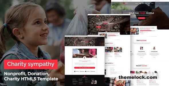 Charity sympathy - Nonprofit, Donation, Charity HTML5 Template