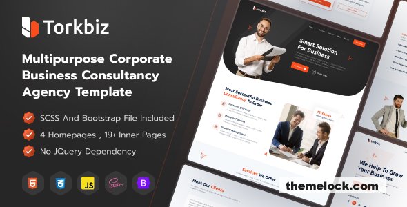 Torkbiz - Professional Multipurpose HTML Template for Business Consulting & Financial Services