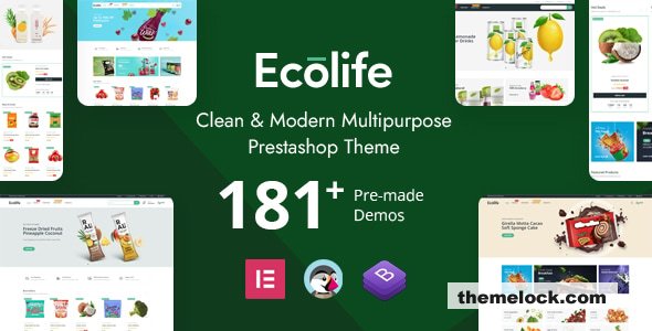 Ecolife Elementor v2.4.5 - Multipurpose Prestashop 8.x, 9.x Theme
