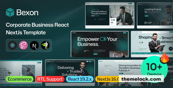 Bexon - Corporate Business React NextJs Template