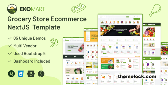 Ekomart v1.0.4 - eCommerce React NextJS Template + Admin Dashboard
