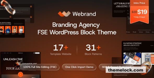 Webrand v1.0 - Branding Agency Gutenverse FSE WordPress Block Theme
